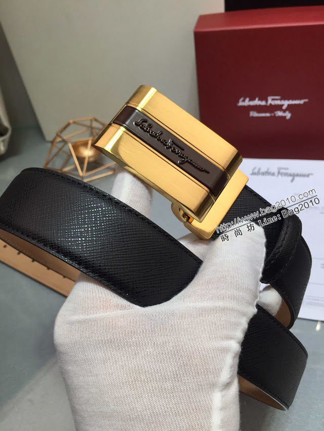 菲拉格慕男士皮帶 Ferragamo雙面牛皮腰帶  jjp2176